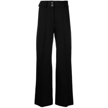 high-waisted wide leg trousers