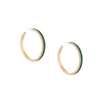 24kt gold vermeil two-tone hoop earrings