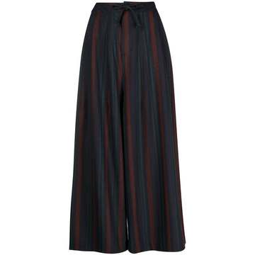 striped wide-leg trousers