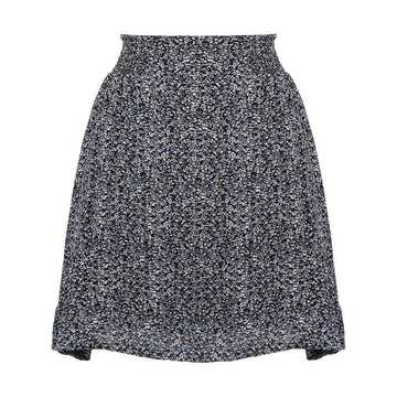 ditsy floral-print asymmetric-hem skirt