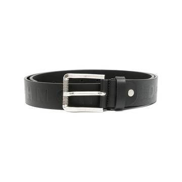 embossed logo belt