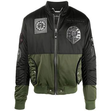 two-tone bomber jacket