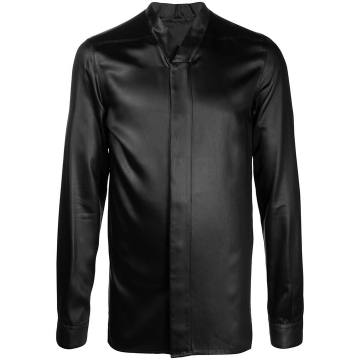 faux leather shirt