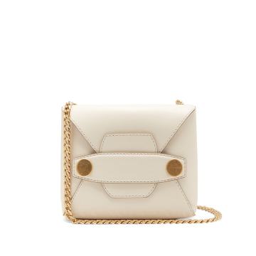 Popper small faux-leather cross-body bag