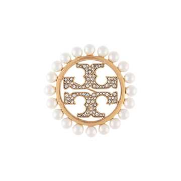 Miller pavé pearl brooch