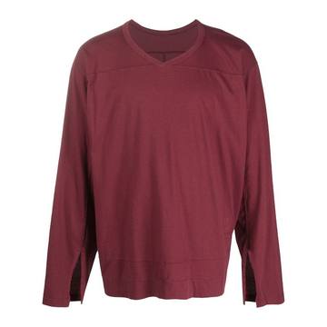 panelled cotton sweatshirt