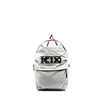 logo-embossed backpack