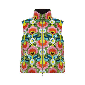 Exclusive 8 Moncler Richard Quinn Liza Floral Technical Vest