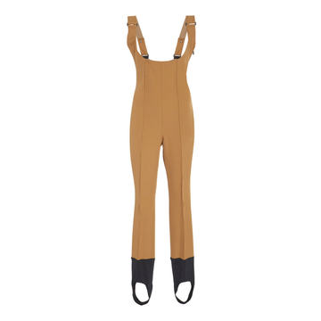 Two-Tone Stretch-Knit Stirrup Ski-Suit