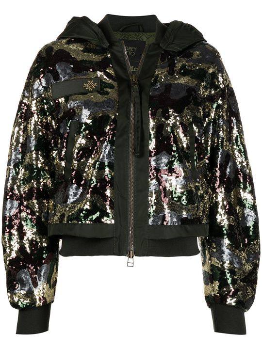 x Audrey Tritto sequin bomber jacket展示图