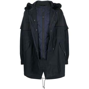 x Nick Wooster detachable quilted parka