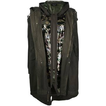 x Audrey Tritto sequin-embellished parka