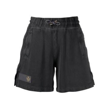 embroidered lgoo shorts