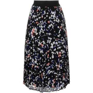 printed pleated skirt