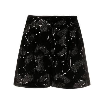 sequin embellished shorts