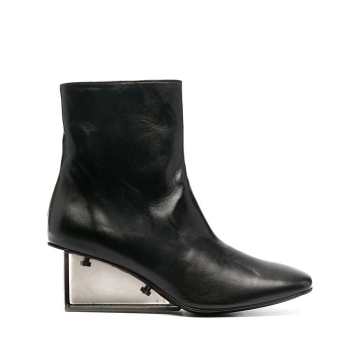 Anna leather ankle boots