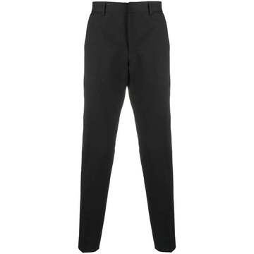 straight-leg tailored trousers