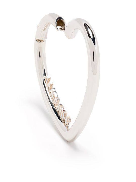 LADIES SMALL HEART HOOP EARR. SILVER SIL展示图