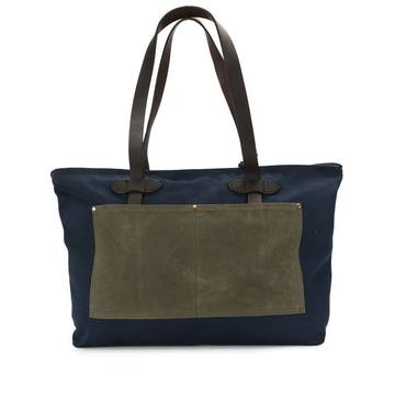 large zip canvas tote bag