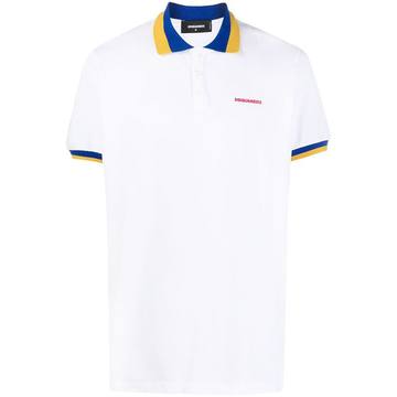 logo-printed polo shirt