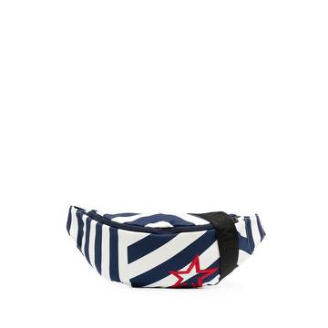 striped belt bag