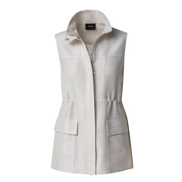 Eadie Linen-Cotton Vest