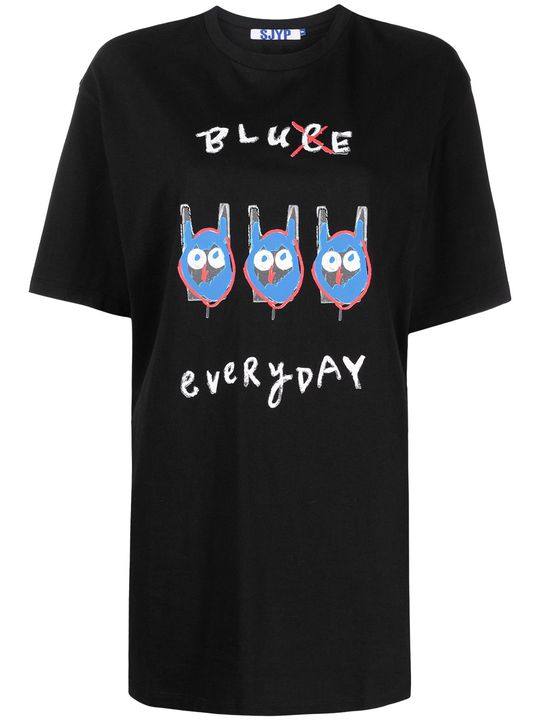 Blue Everyday cotton t-shirt展示图