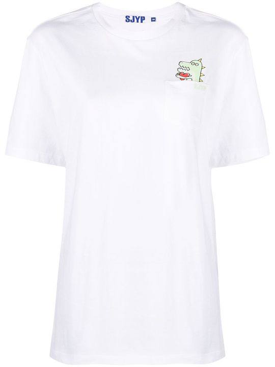 Dino Pocket cotton t-shirt展示图