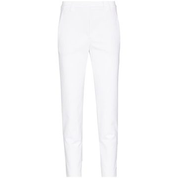 slim leg cropped trousers