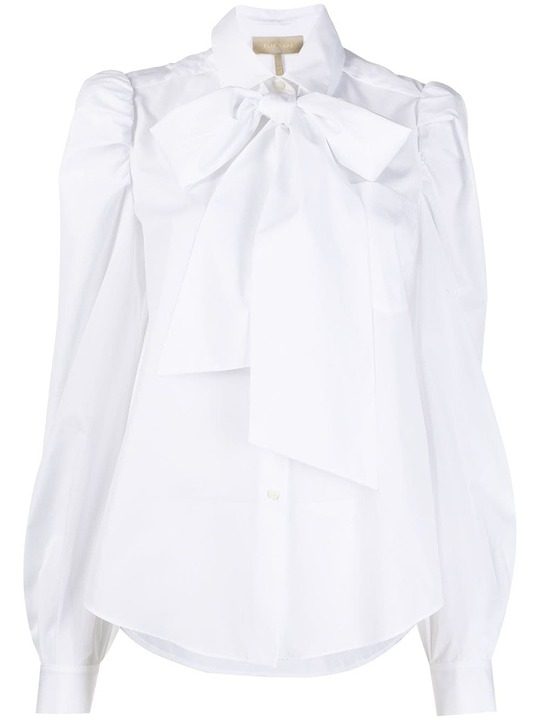 bow-front cotton shirt展示图