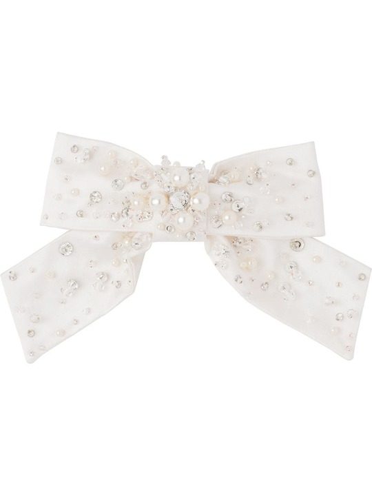 embellished bow hair clip展示图