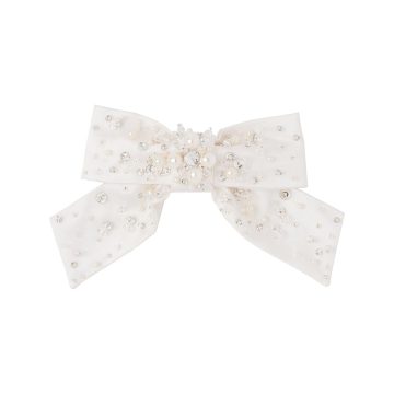 embellished bow hair clip