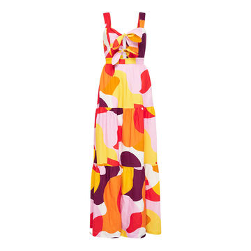 Del Rio Printed Linen-Blend Maxi Dress