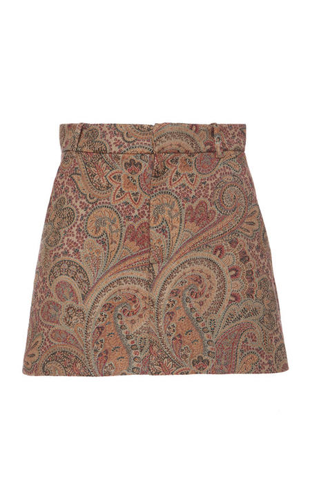 Paisley Wool Mini Skirt展示图