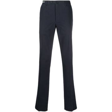 tailored-cut stretch-cotton trousers