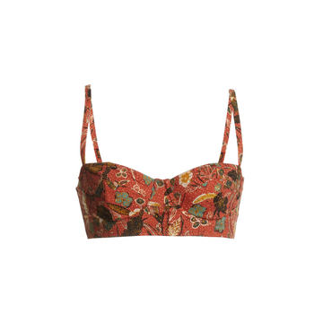 Zahara Floral Bikini Top