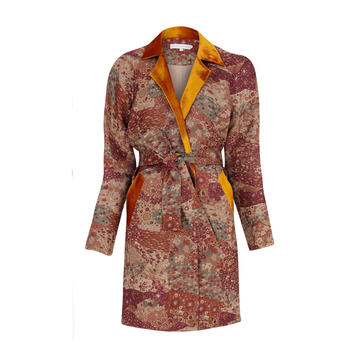 Belt Jacquard Coat