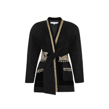 Embroidered Velvet Jacket