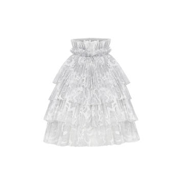 Tiered Ruffle Lace Top