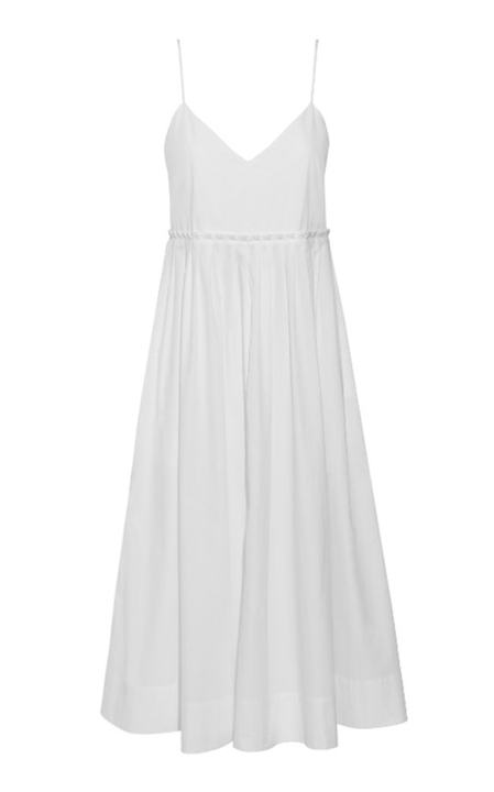 Aspen Washed Cotton Poplin Midi Dress展示图