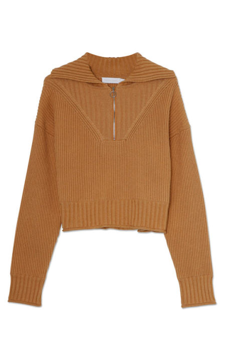 Jia Cropped Polo Sweater展示图