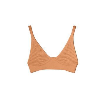 Aeris Ribbed Knit Bra Top