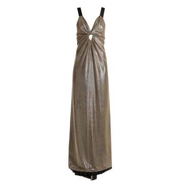 Apolonia V-neck lamé gown