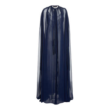 Fringed Silk-Blend Caftan