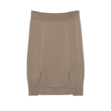 Martha Asymmetric Recycled Wool-Blend Skirt