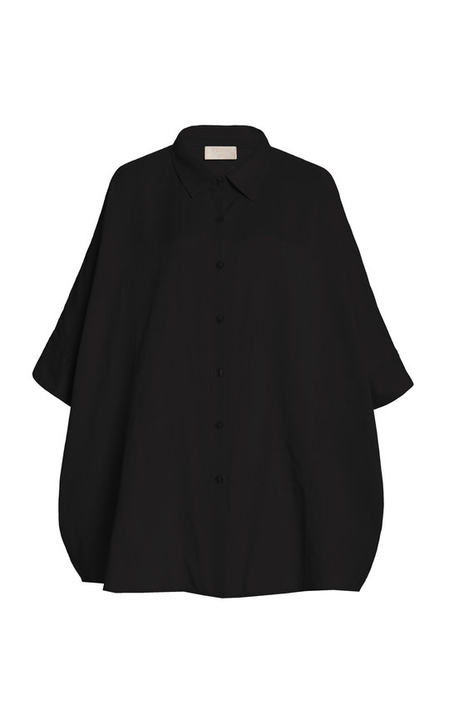 Lula Oversized Cotton-Blend Shirt展示图