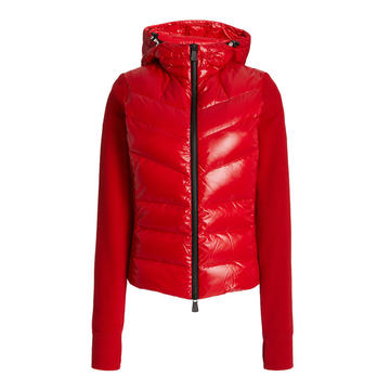 Fleece and Down-Filled Shell Hooded Jacket