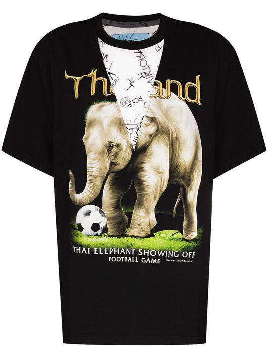 Vintage Elephant print T-shirt展示图