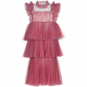 less is more tiered tulle dress