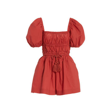 Alegria Smocked Cotton Playsuit